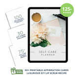 Self-Love Bundle 🖤 Planner, Journal Prompts, Affirmation Cards, etc. ✨INSTANT DOWNLOAD