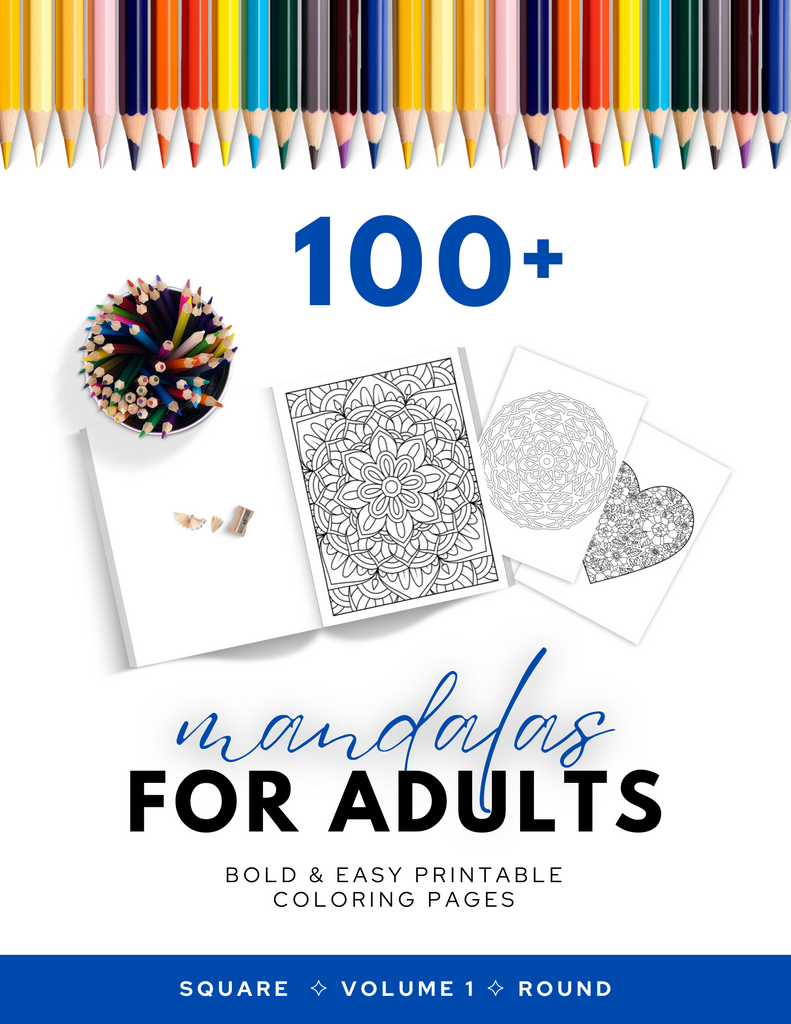100+ Mandalas Relaxing Coloring Pages ✨ INSTANT DOWNLOAD