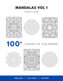 100+ Mandalas Relaxing Coloring Pages ✨ INSTANT DOWNLOAD