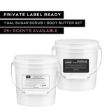 1 Gal Body Butter & Sugar Scrub Pail Set - Private / White Label Ready
